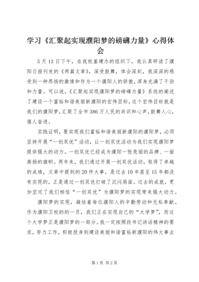 学习《汇聚起实现濮阳梦的磅礴力量》心得体会_1 (2).docx