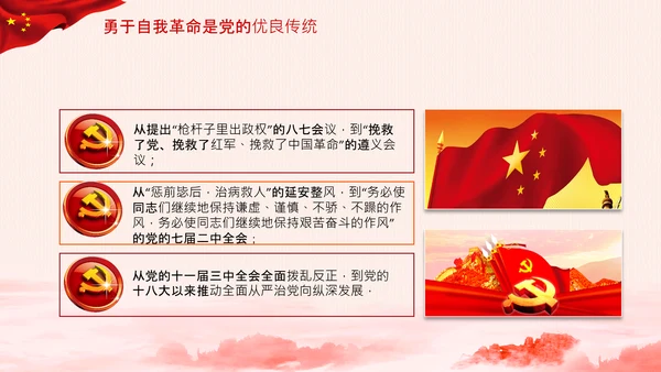 学习坚持自我革命十个坚持党课党支部PPT课件