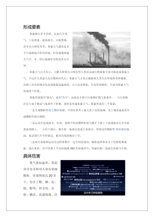 北京雾霾调查分析报告.docx