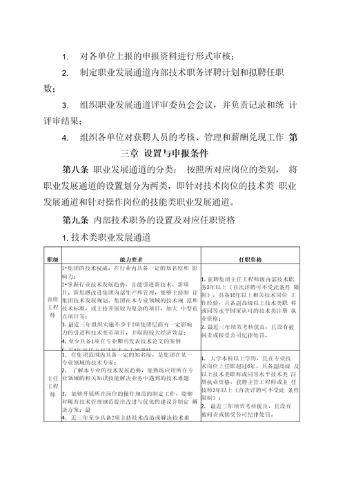 员工多序列发展通道管理办法