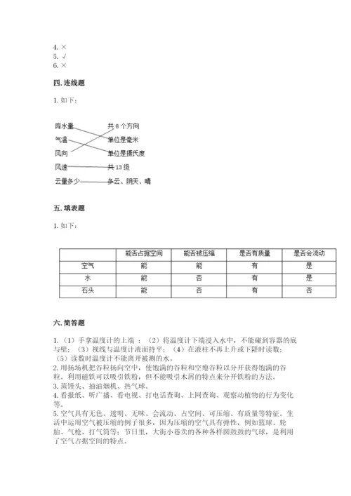 教科版小学三年级上册科学期末测试卷【轻巧夺冠】.docx