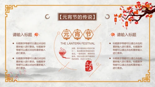 正月十五元宵节文化介绍PPT模板