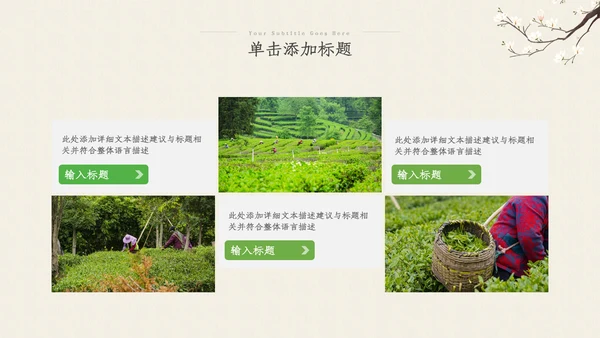 茶叶茶艺茶道春茶绿茶农村旅游茶园茶文化ppt