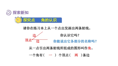 （2022秋季新教材）人教版 四年级数学上册3.2    角的认识课件（共13张PPT)