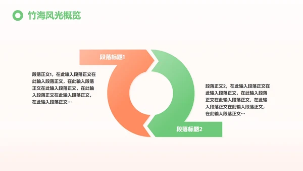 红绿色简约三维宜宾特色城市旅游攻略PPT模板