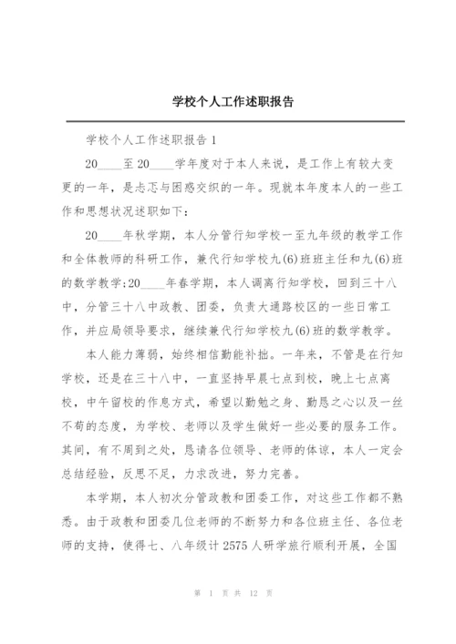 学校个人工作述职报告.docx