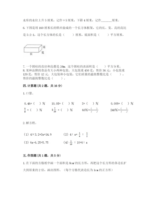 北师大版小学六年级下册数学期末综合素养测试卷精品【完整版】.docx