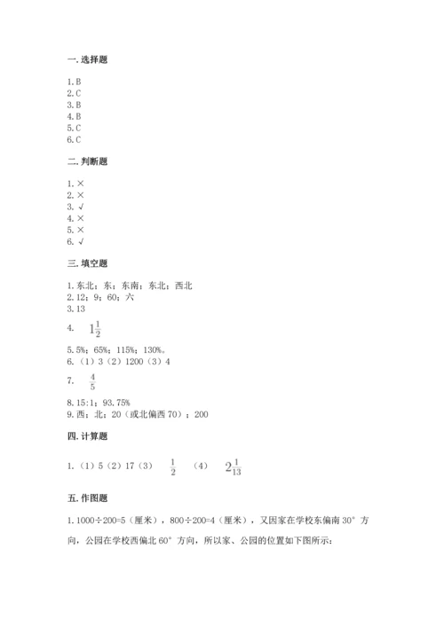 人教版六年级上册数学期末测试卷（综合题）word版.docx