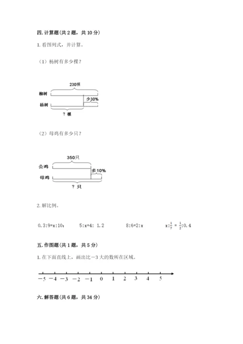 北京版六年级下册数学期末测试卷含答案（基础题）.docx