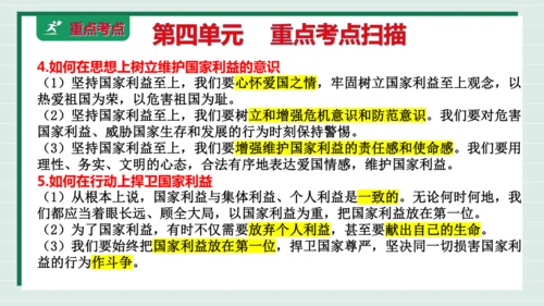 八上道法第四单元维护国家利益复习课件2024  