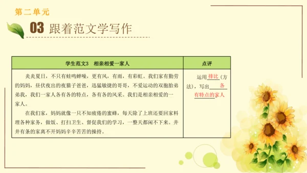 统编版语文四年级上册2024-2025学年度第二单元习作： 我的家人（课件）