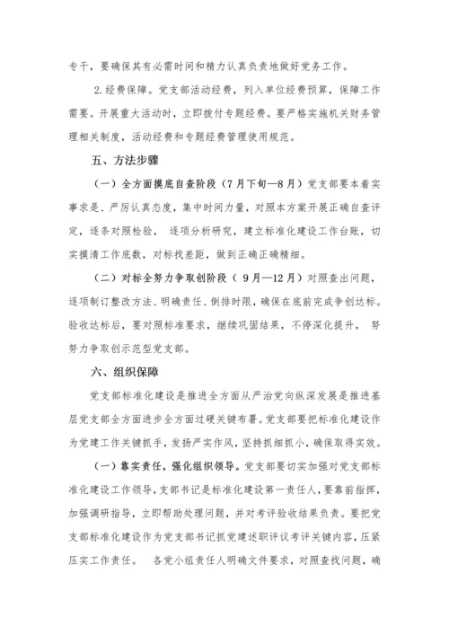 学校党支部基础标准化建设实施专业方案.docx