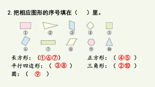 1.1  认识平面图形（课件）(共15张PPT)2024-2025学年人教版一年级数学下册