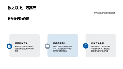 教学技巧优化讲座PPT模板