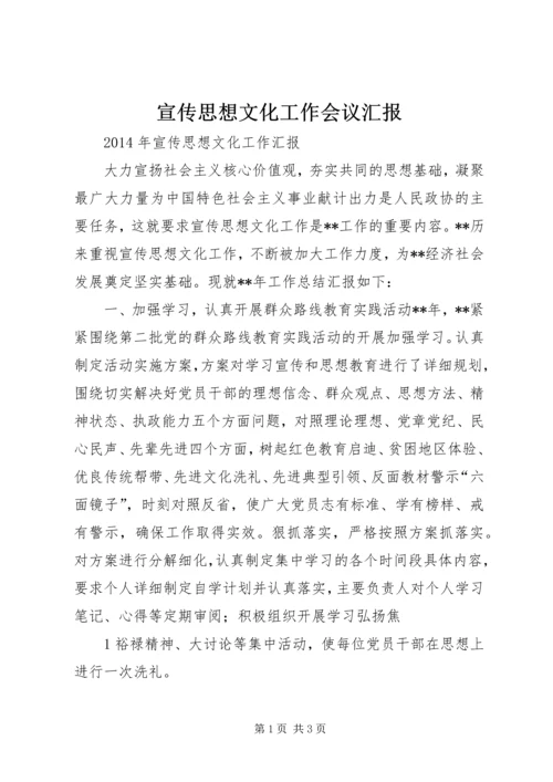 宣传思想文化工作会议汇报 (3).docx