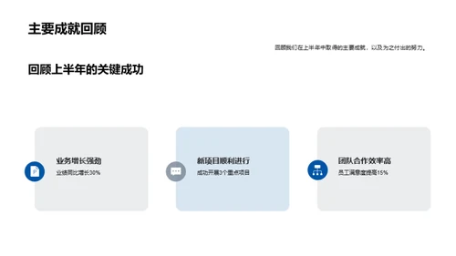 半年业绩与未来蓝图