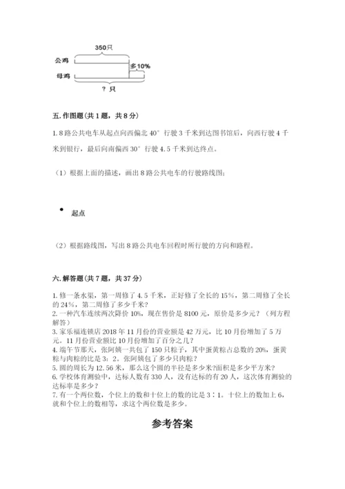 小学数学六年级上册期末考试试卷附答案（培优b卷）.docx