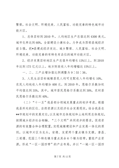 做好十一五规划促进县经济社会的可持续发展.docx