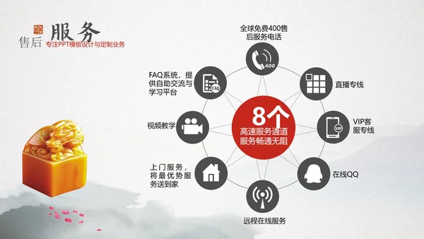 中国风企业文化宣传通用PPT模板