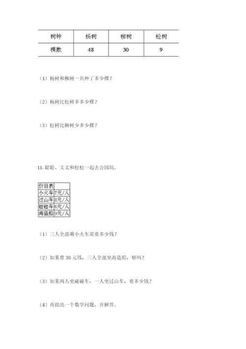 小学二年级数学应用题大全（综合题）.docx