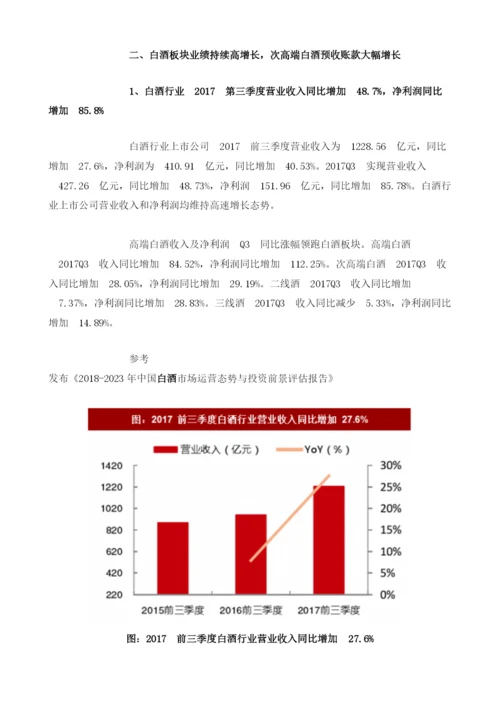 三季度中国白酒行业财务数据分析及价格走势预测.docx