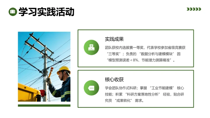 电气工程和自动化专专业大学生求职综合能力展示职业生涯规划