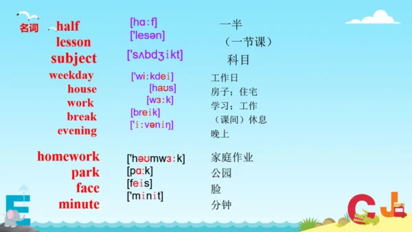 Module 5 My school day 本模块综合复习课件