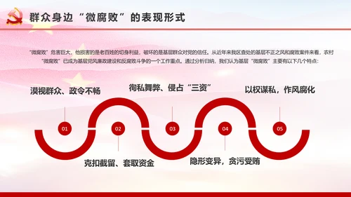 微腐败反腐倡廉从严治党廉洁从业微党课PPT模板