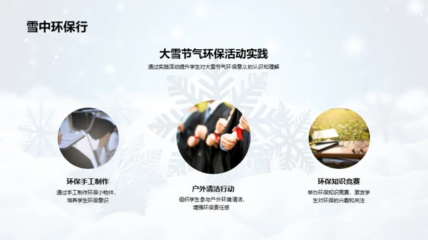 大雪节气与环保教育