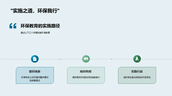 行动中的环保教育