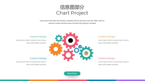 多彩设计现代风格公司简介商务PPT模板