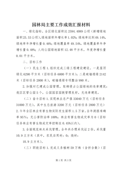 园林局主要工作成效汇报材料 (2).docx