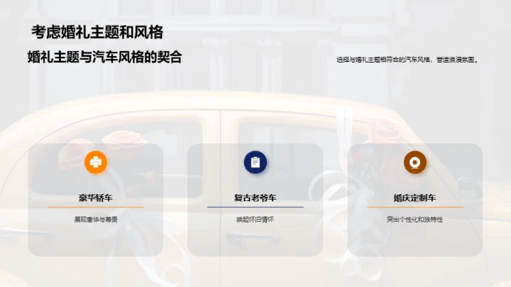 汽车租赁服务的婚庆应用