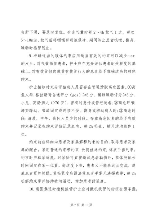 气管插管非计划拔管原因分析及对策.docx