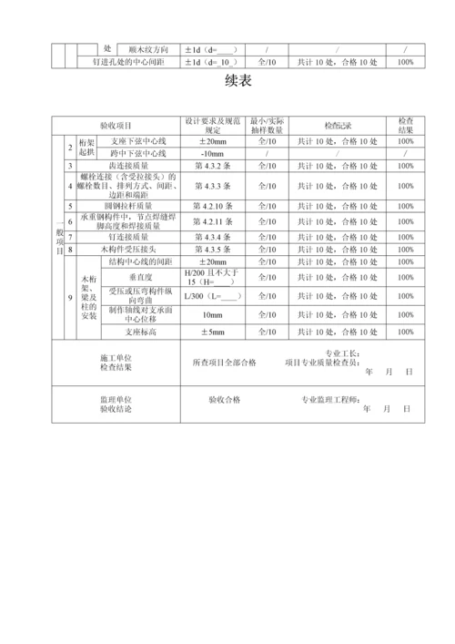 胶合木结构检验批质量验收记录.docx