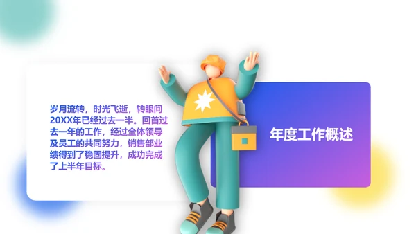 创意3D风年终总结汇报