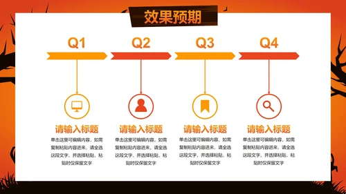 卡通插画万圣节娱乐活动策划PPT模板