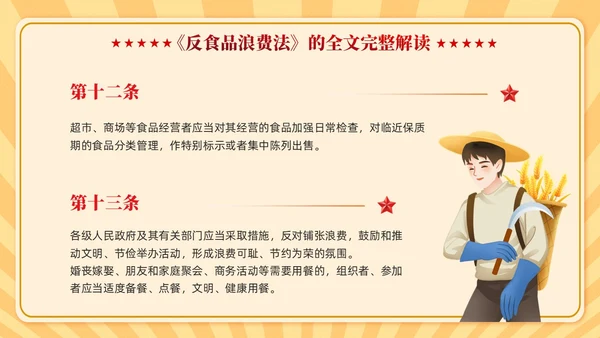 中华人民共和国反食品浪费法学习课件PPT党建