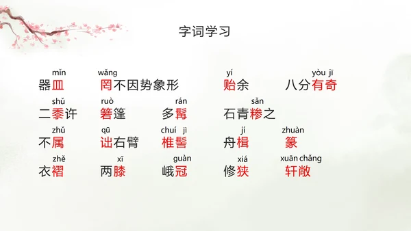 语文八年级《核舟记》ppt模板