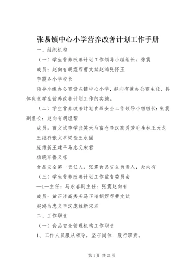 张易镇中心小学营养改善计划工作手册.docx