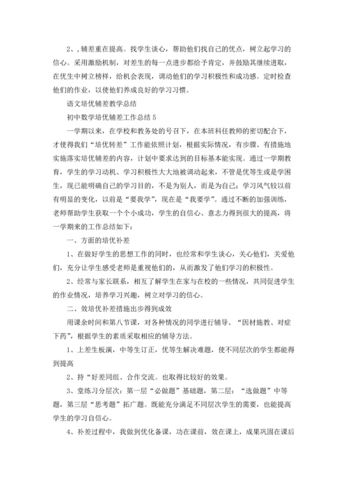 初中数学培优辅差工作总结.docx