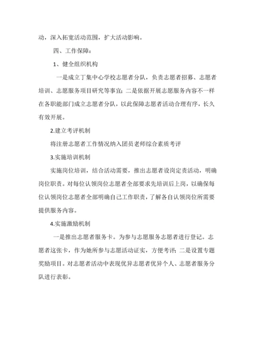 开展师生志愿者活动实施专业方案.docx