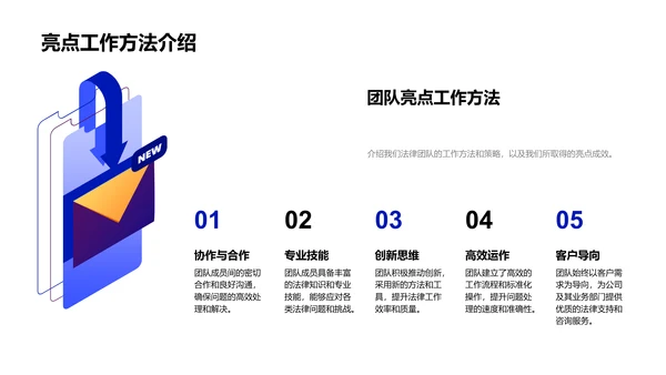 季度法律工作报告PPT模板