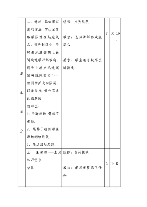 《快速跑》单元教学设计[2]