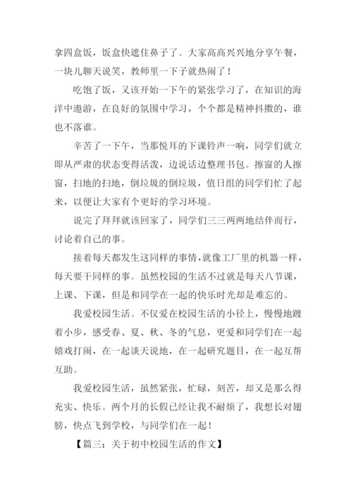 关于初中校园生活的作文.docx