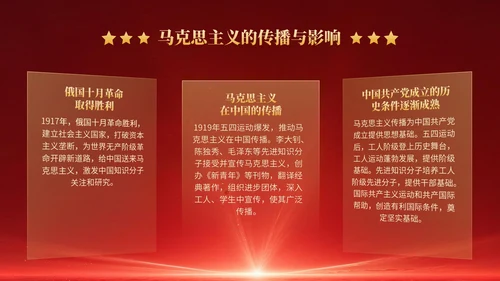 红色党政风红色革命主题班会PPT模版