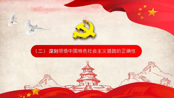 坚持中国道路十个坚持党支部党课PPT
