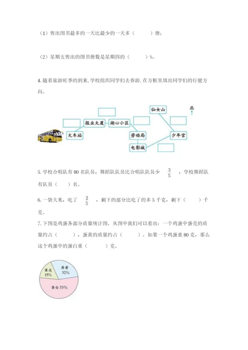 人教版六年级上册数学期末测试卷带答案（突破训练）.docx