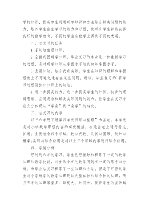 小升初数学复习计划.docx