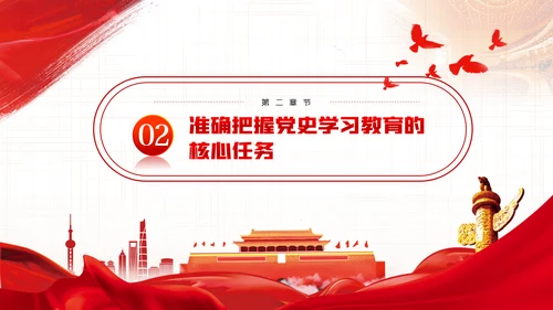 在党史学习教育动员大会上的讲话精神党课PPT模板